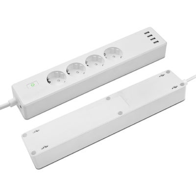 Controllo di voce di USB Tuya della spina 4 dell'incavo della striscia 4 UE Smart Wifi di potere con Alexa Google Home