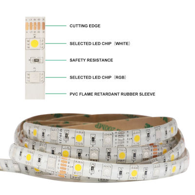 luce di striscia di 5m Rgb LED impermeabile con la ripresa esterna chiave di Smd 44 della ripresa esterna 5050