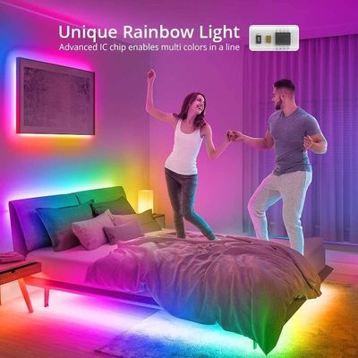 colore di sincronizzazione di musica della striscia della luce di 32.8ft RGB Smart LED che cambia le lampade fluorescenti del LED 7.2W/M