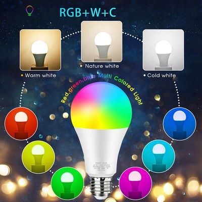 Impianti delle lampadine di Dimmable E26 Smart WiFi LED con Alexa Google Home 2700K-6500K RGBWW