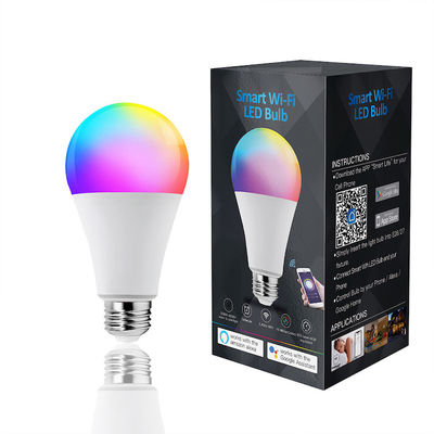 Lampadina di Tuya Alexa 10W E27 E26 B22 Dimmable Smart Wifi LED RGB + bianco