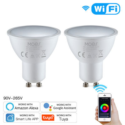 Impianti delle lampadine della lampadina 5W GU10 Smart LED di RGBW Wifi con Alexa Google Home