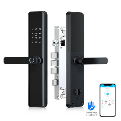 Serratura di porta astuta biometrica di Wifi con la serratura di porta Keyless dell'entrata della maniglia con l'impronta digitale