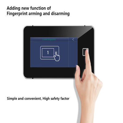 Impronta digitale LCD del touch screen di WiFi GSM SIM Smart Home Security Full di voce che sblocca il sistema di allarme
